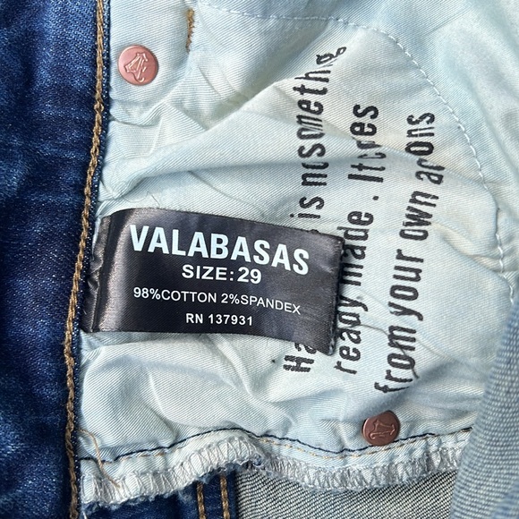 Valabasas Stacked Men’s Jeans – Waist 29, Blue, 40” Inseam - Picture 12 of 14